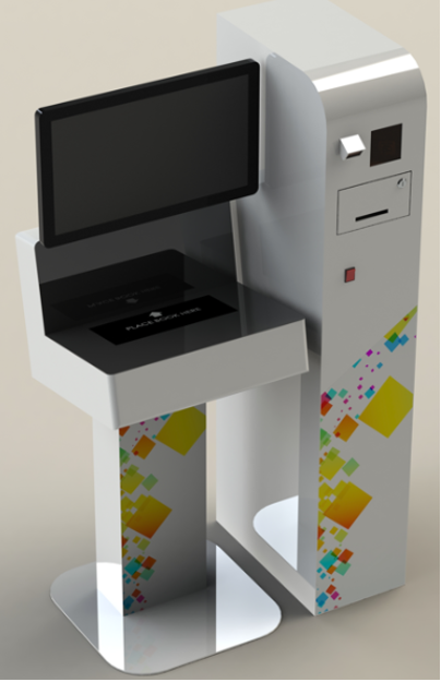 Hybrid Self-Check Kiosk (EM + HF/UHF RFID)
